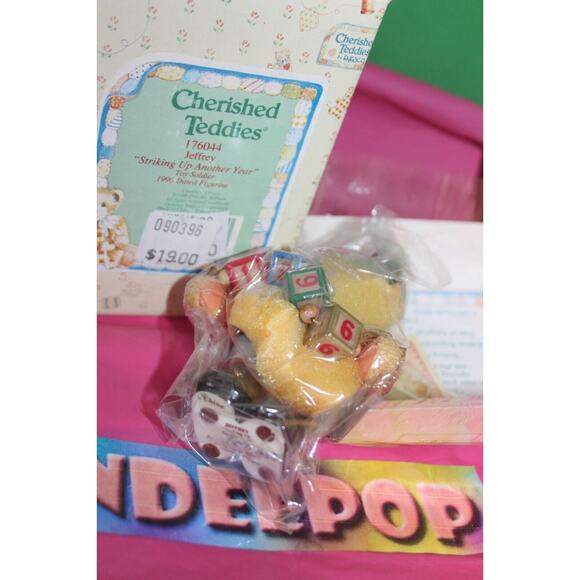 Cherished Teddies Jeffrey Striking Up Another Year 1996 Figurine In Box 176044 - Picture 7 of 11